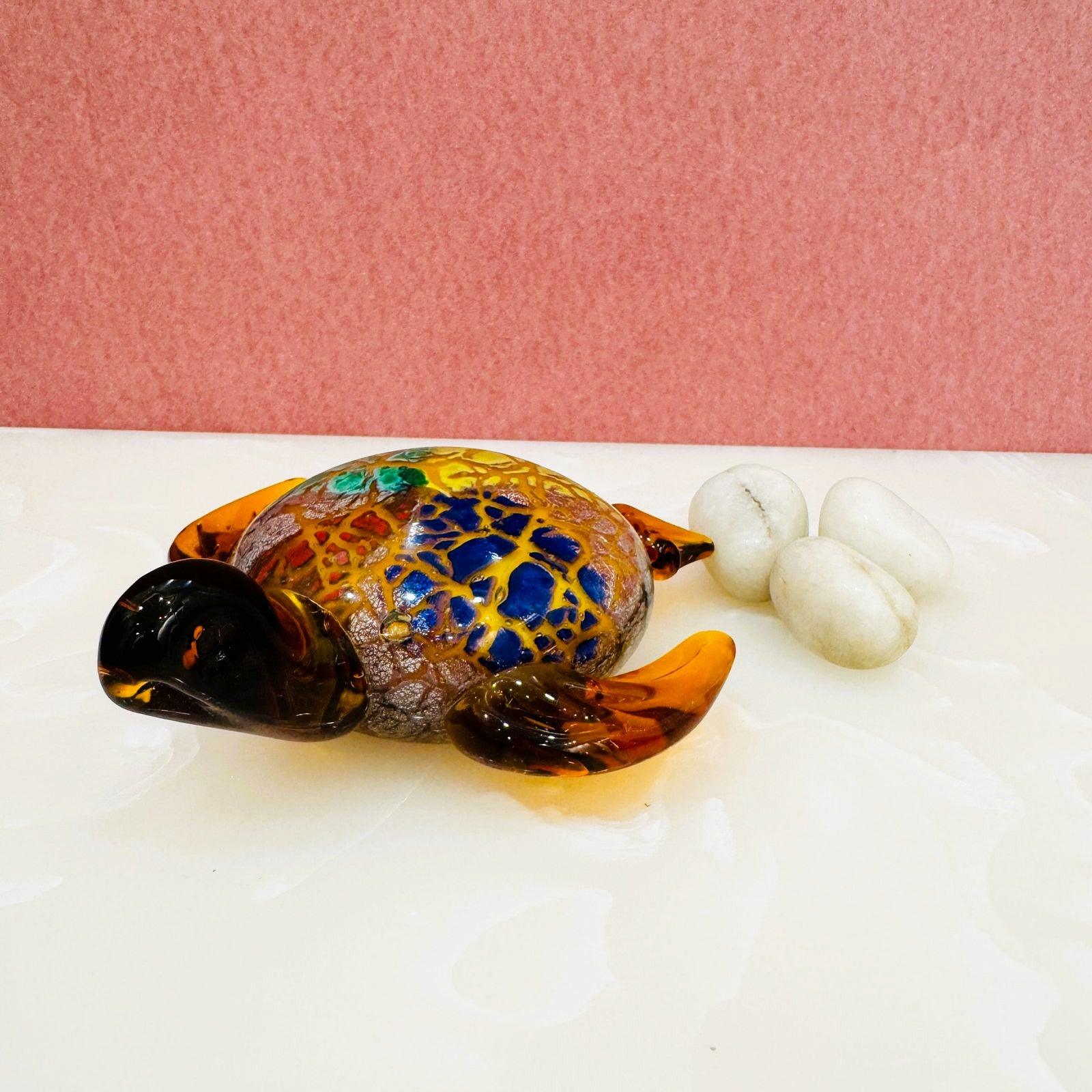 Murano Glass Tortoise Figurine Style 3