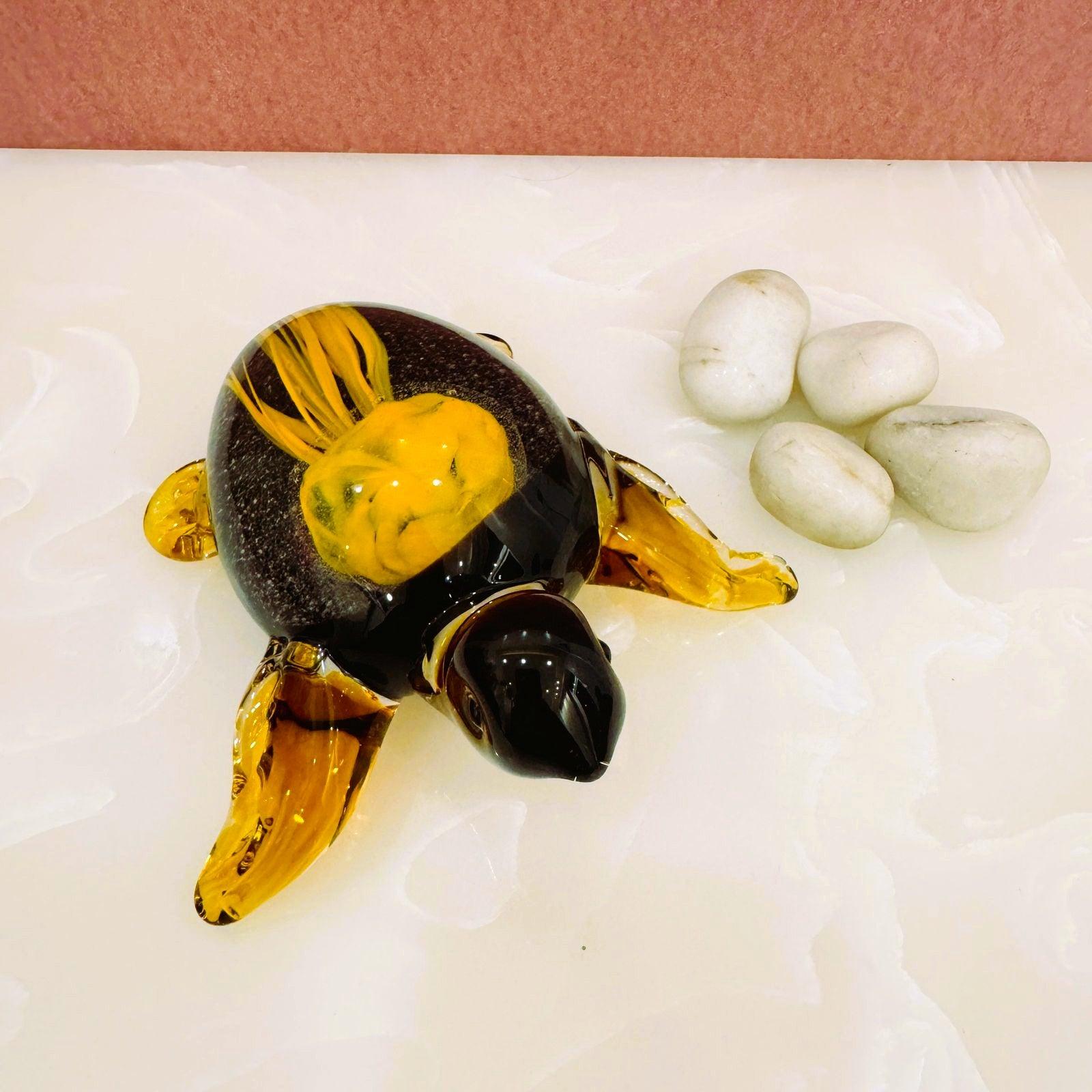 Murano Glass Tortoise Figurine Style 2