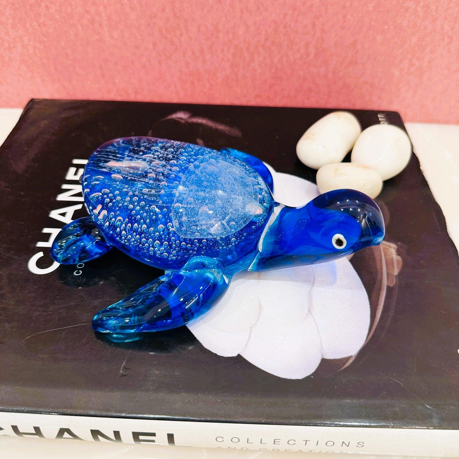 Murano Glass Tortoise Figurine Style 1