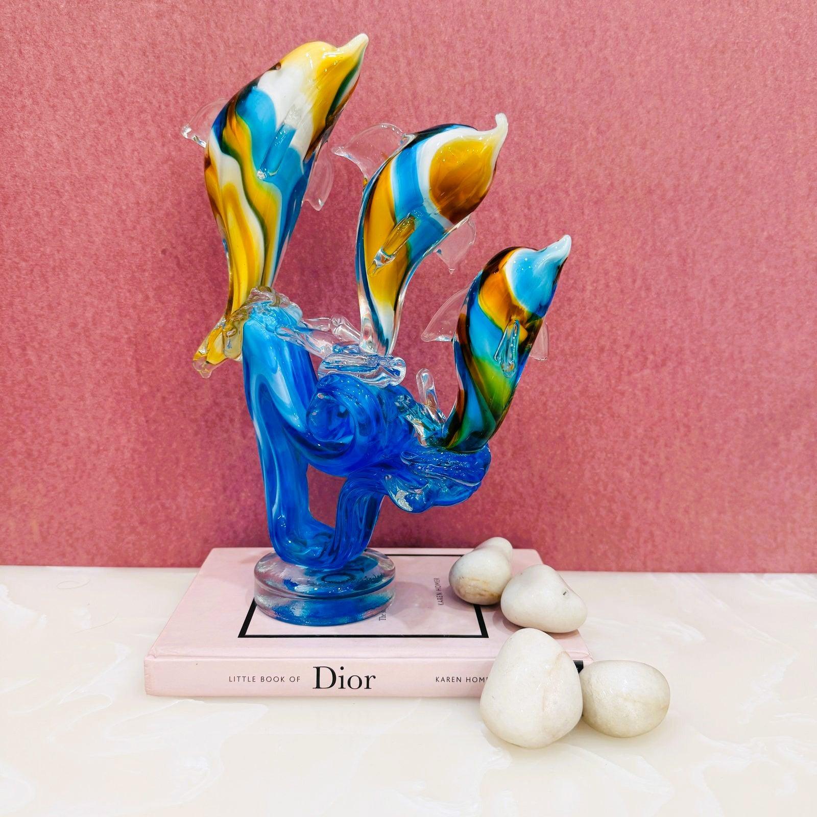 Murano Glass Dolphin Pod Style 1