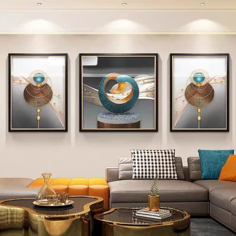 Glass Shadow Box Set of 3 Style 2