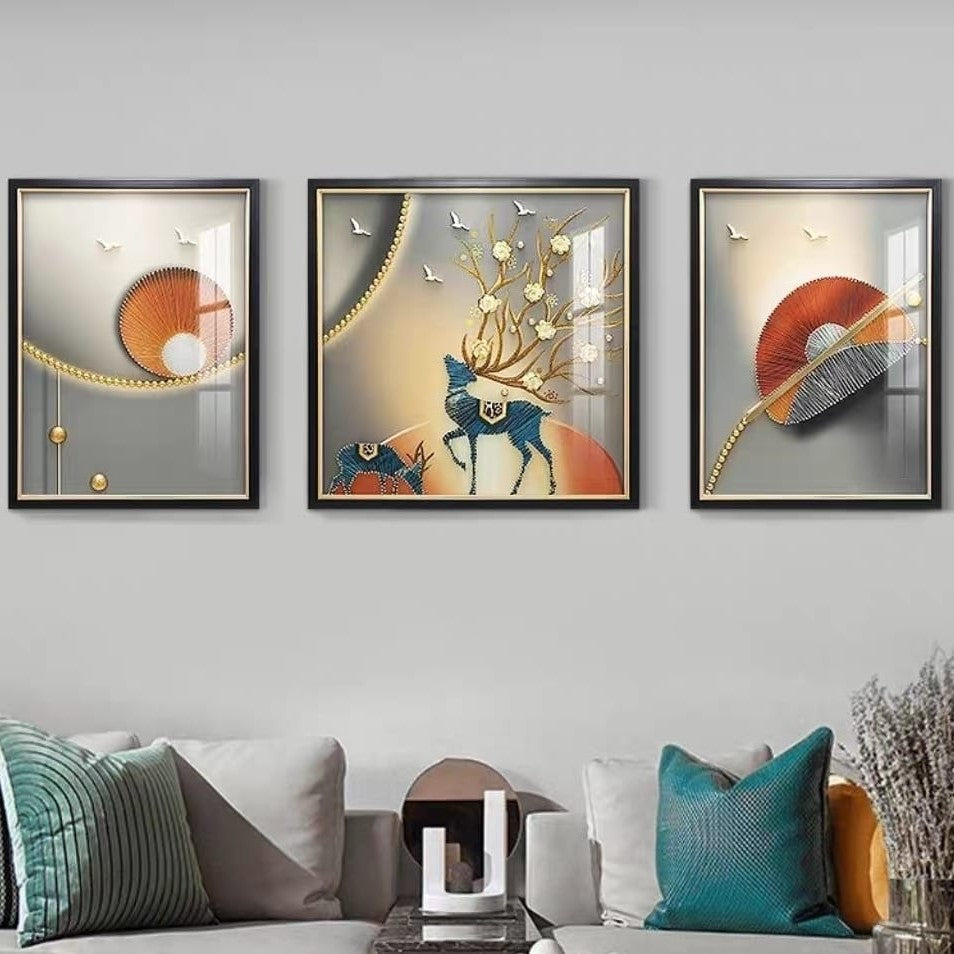 Glass Shadow Box Set of 3 Style 9