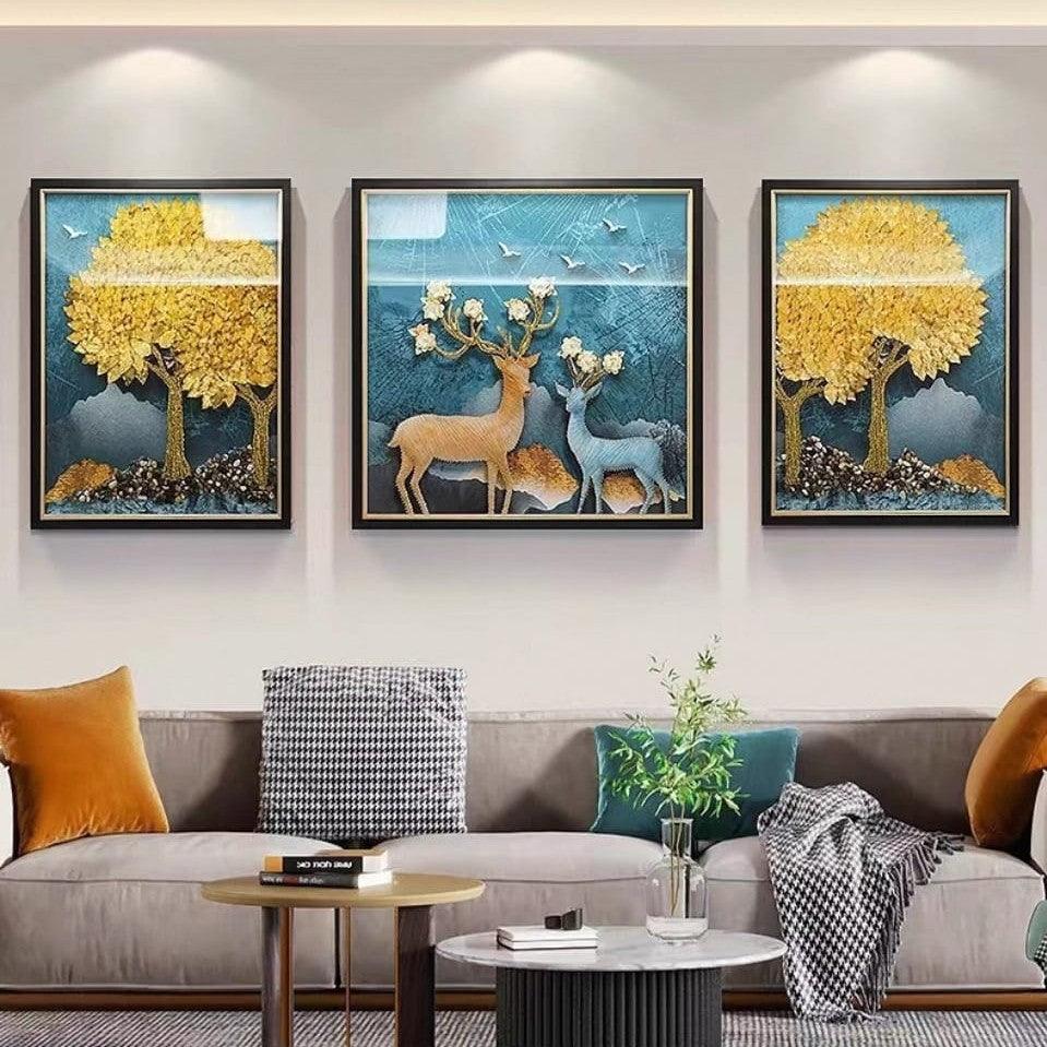 Glass Shadow Box Set of 3 Style 7