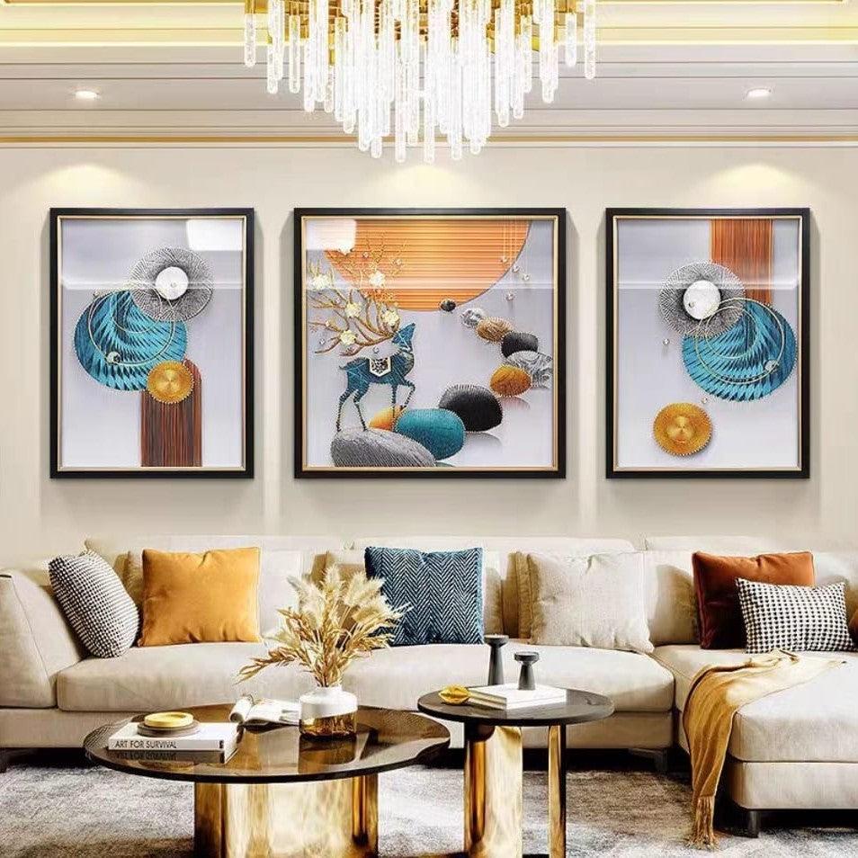 Glass Shadow Box Set of 3 Style 8