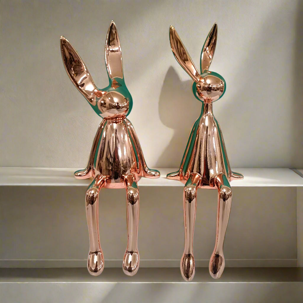 Electroplated Persian Bunny Relaxing