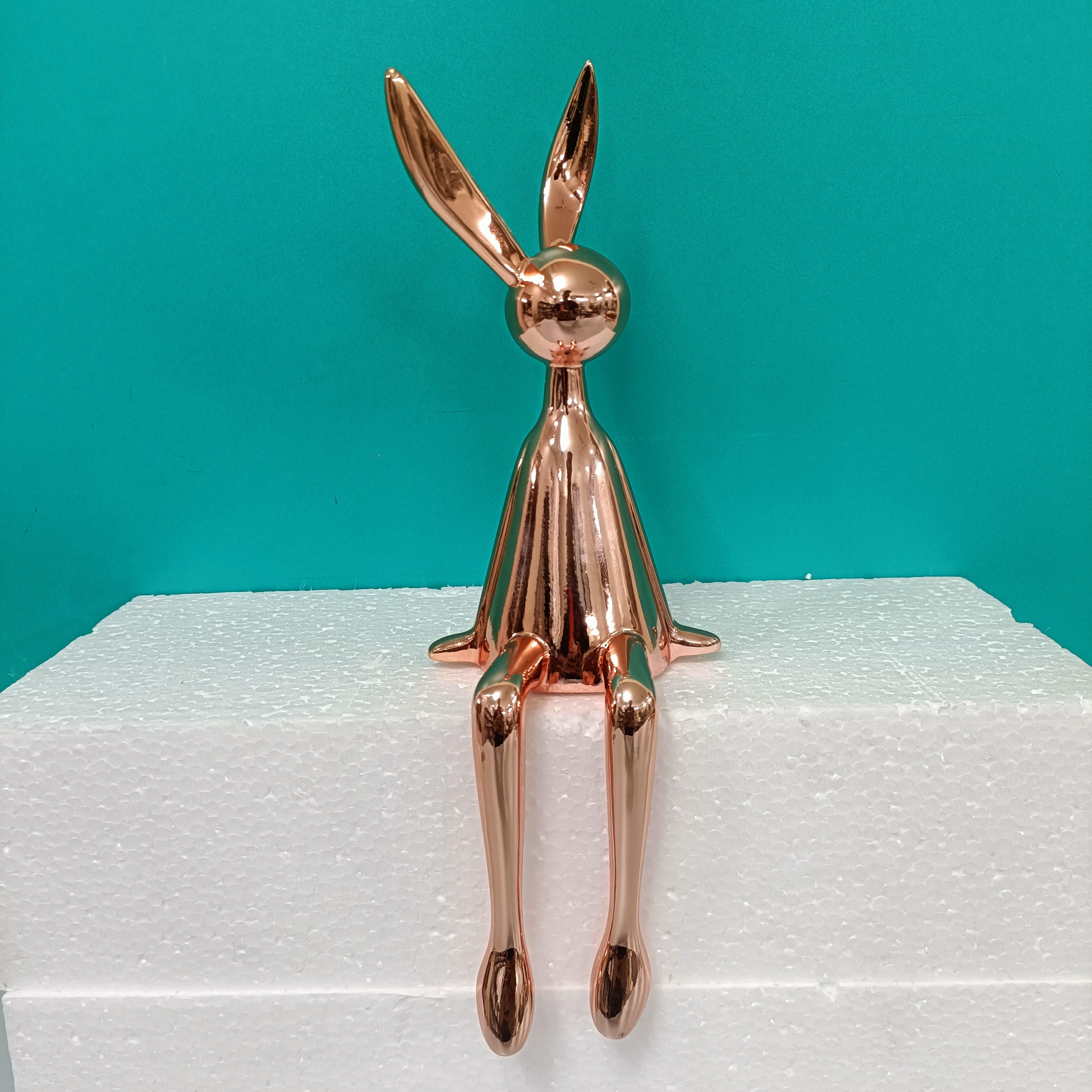 Electroplated Persian Bunny Relaxing