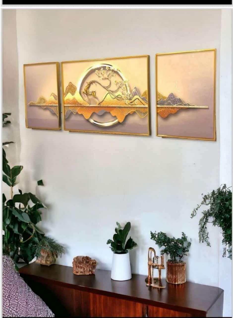 Aluminium Crystal Frame Painting - Style 4