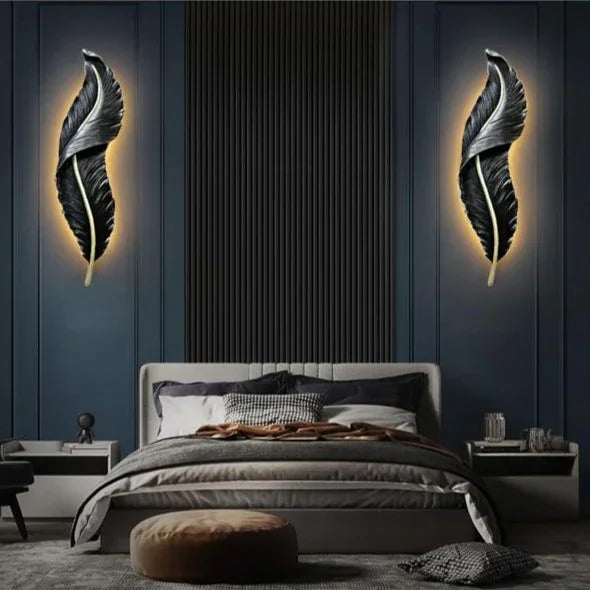 Well Crafted feather Wall Lamp