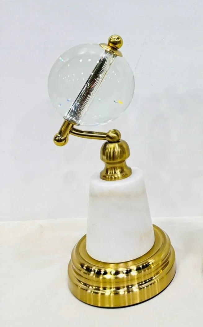 Marble Base Aurora Sphere