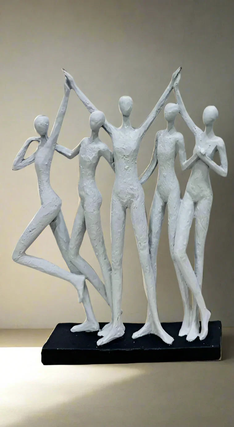 Abstract togetherness human sculpture