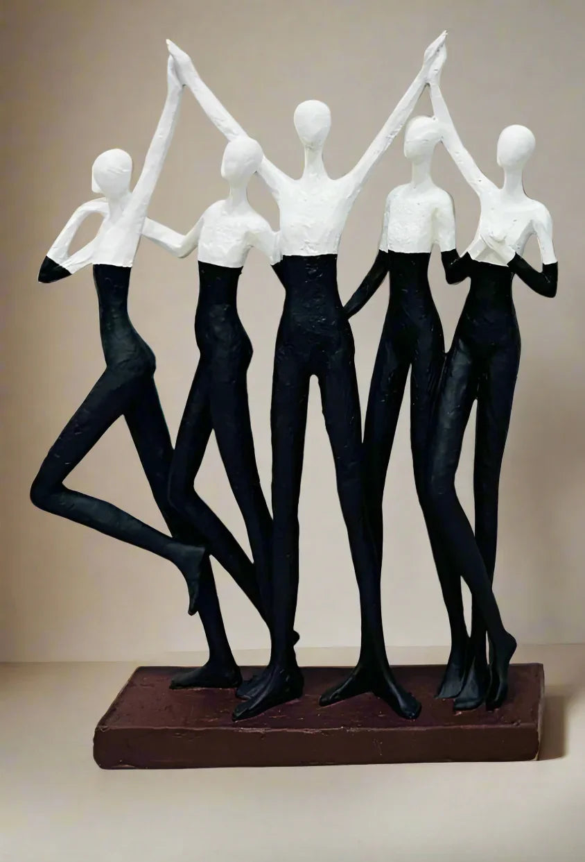 Abstract togetherness human sculpture