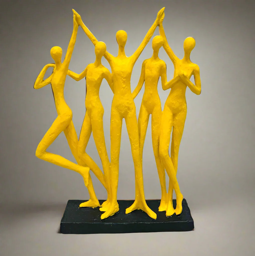 Abstract togetherness human sculpture