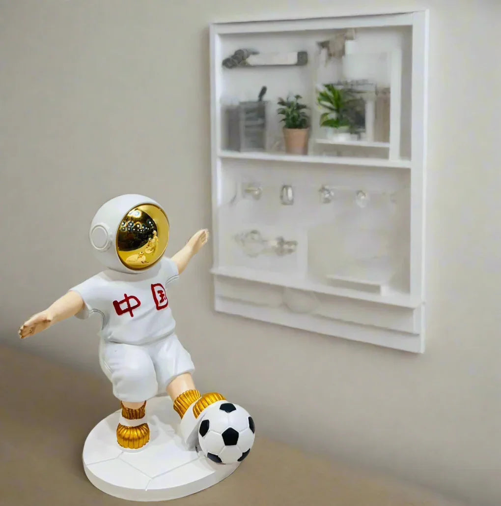 Astronaut Playing Football Style 1