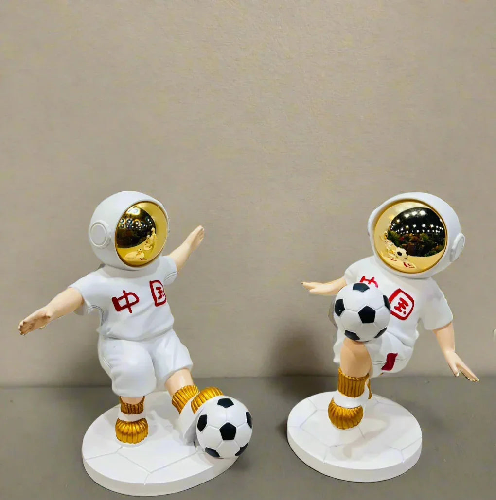 Astronaut Playing Football Style 1