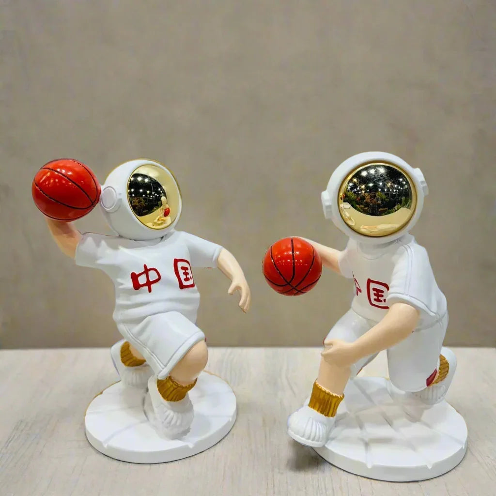 Astronaut Playing Basket Ball Style 3