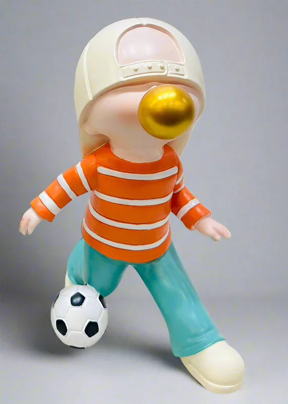 Little man Playing Football