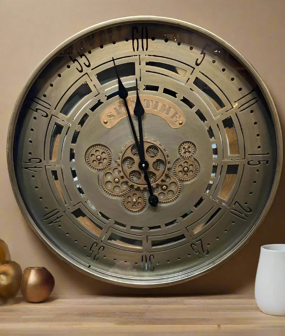 Royal Metal Gear Mechanical Clock Style 82