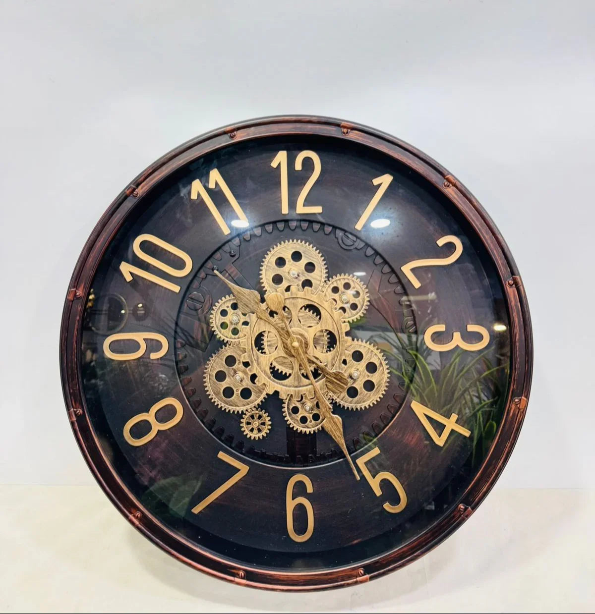 Luxury Metal Gear Clock Style 9