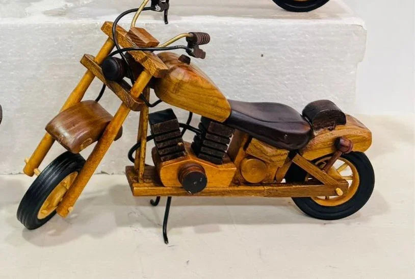 Wooden Minimalistic Bike Figurine