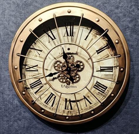 Royal Metal Gear Mechanical Clock Style 56