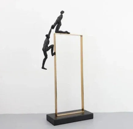 Helping hand man figurine