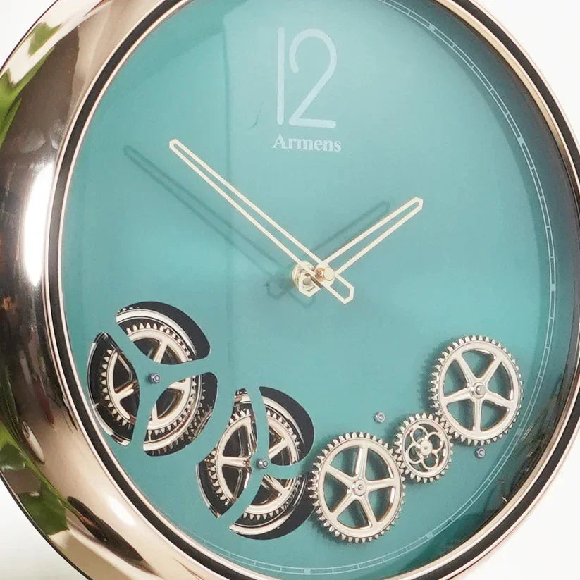 Italian Vintage Tripod-Mounted Metal Clock