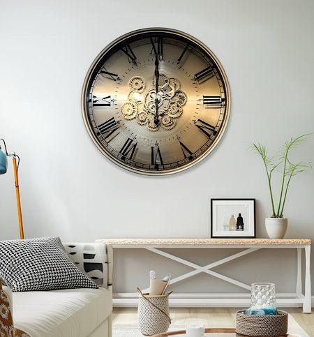 Royal Metal Gear Mechanical Clock Style 74