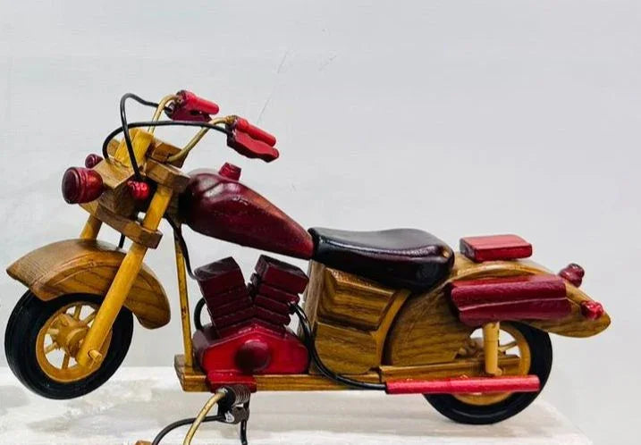 Wooden Minimalistic Bike Figurine