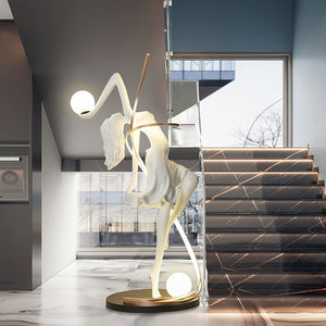 Dancing Leena Humanoid Sculpture Floor Lamp