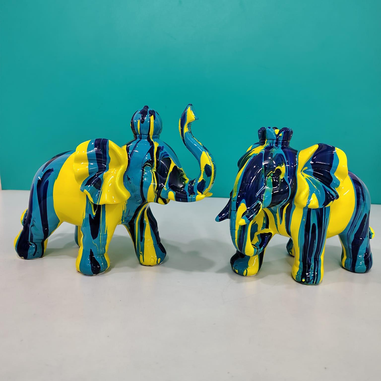 Abstract Elephant Set of 2