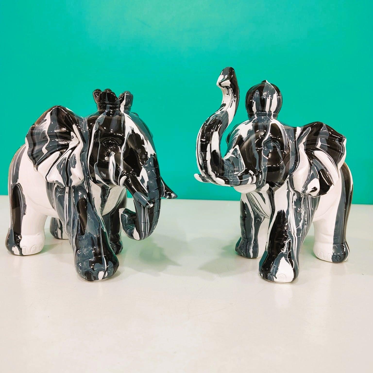 Abstract Elephant Set of 2