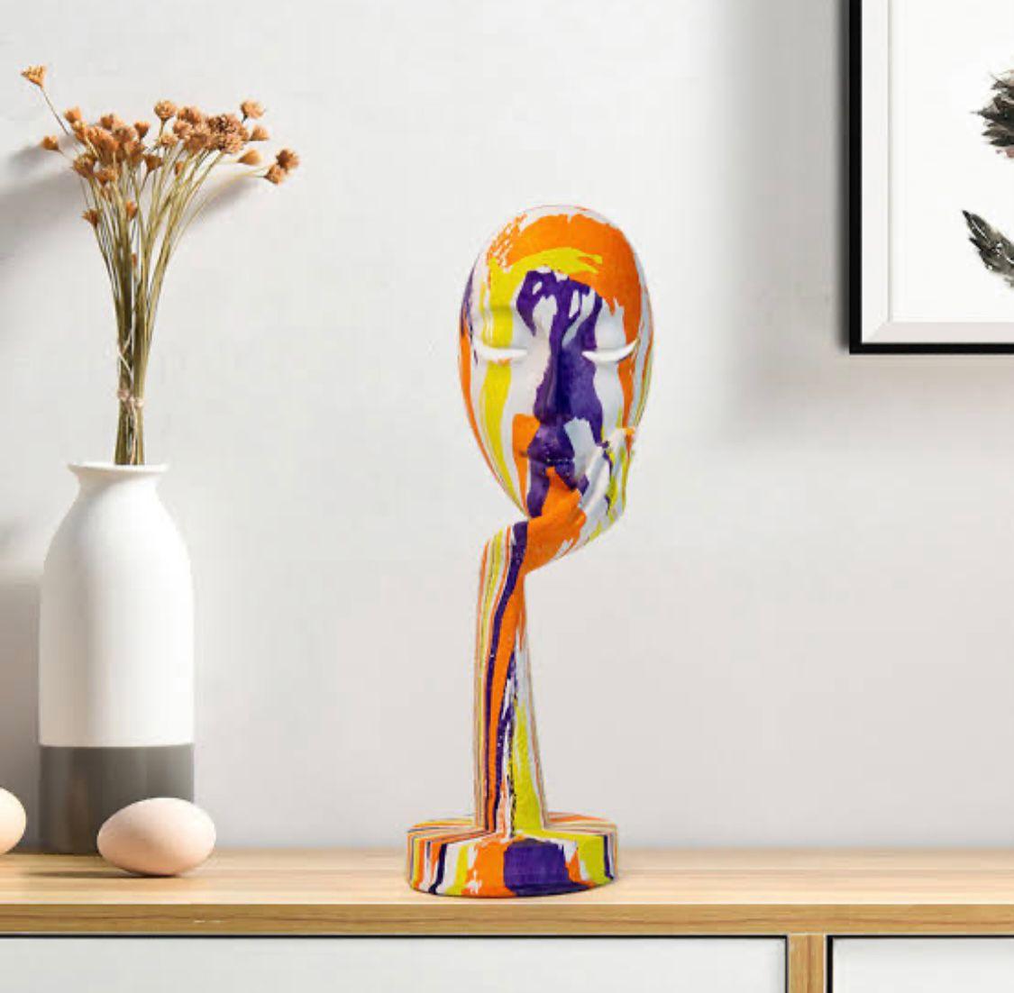 Abstract Face Mask Figurine