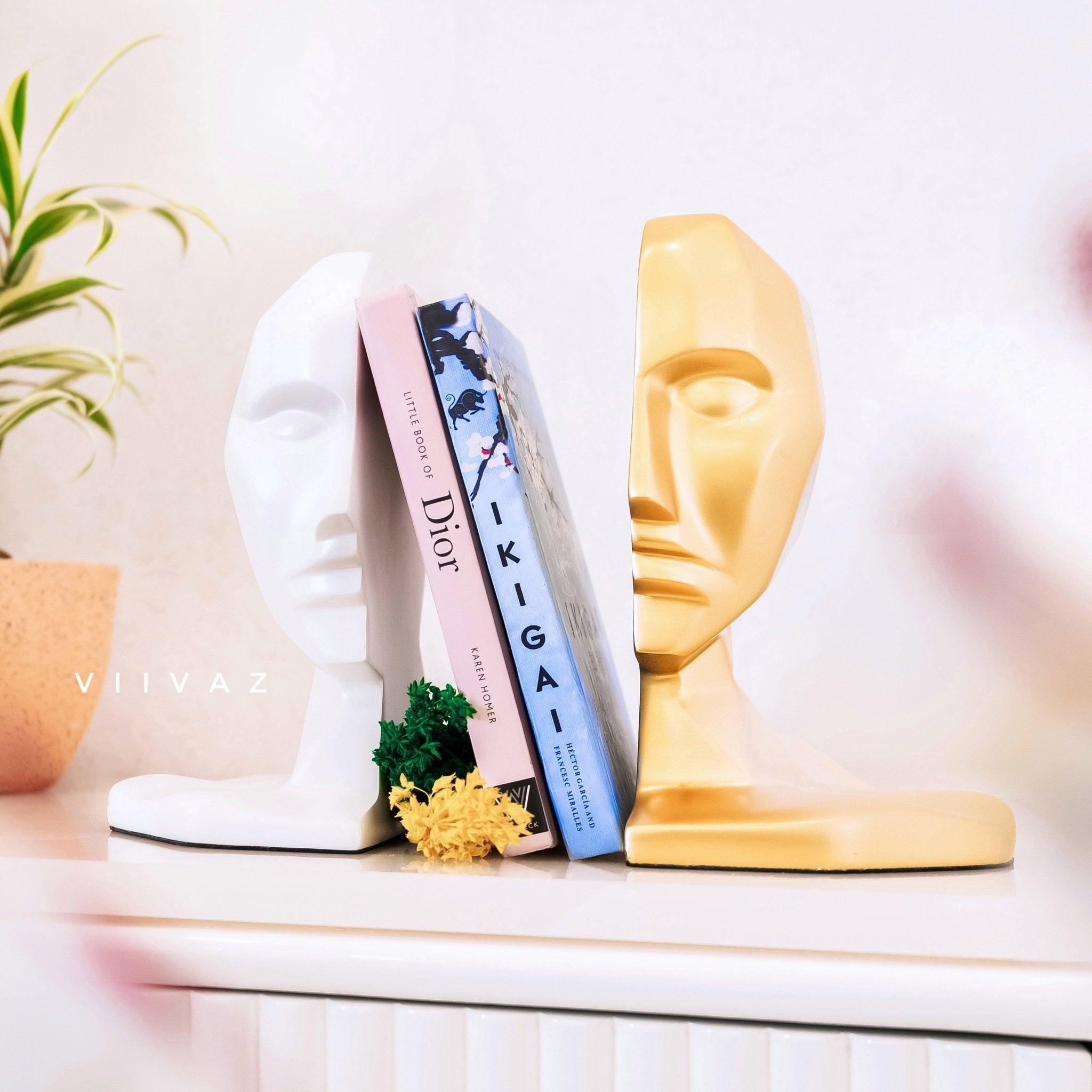 Abstract Human Face Bookend