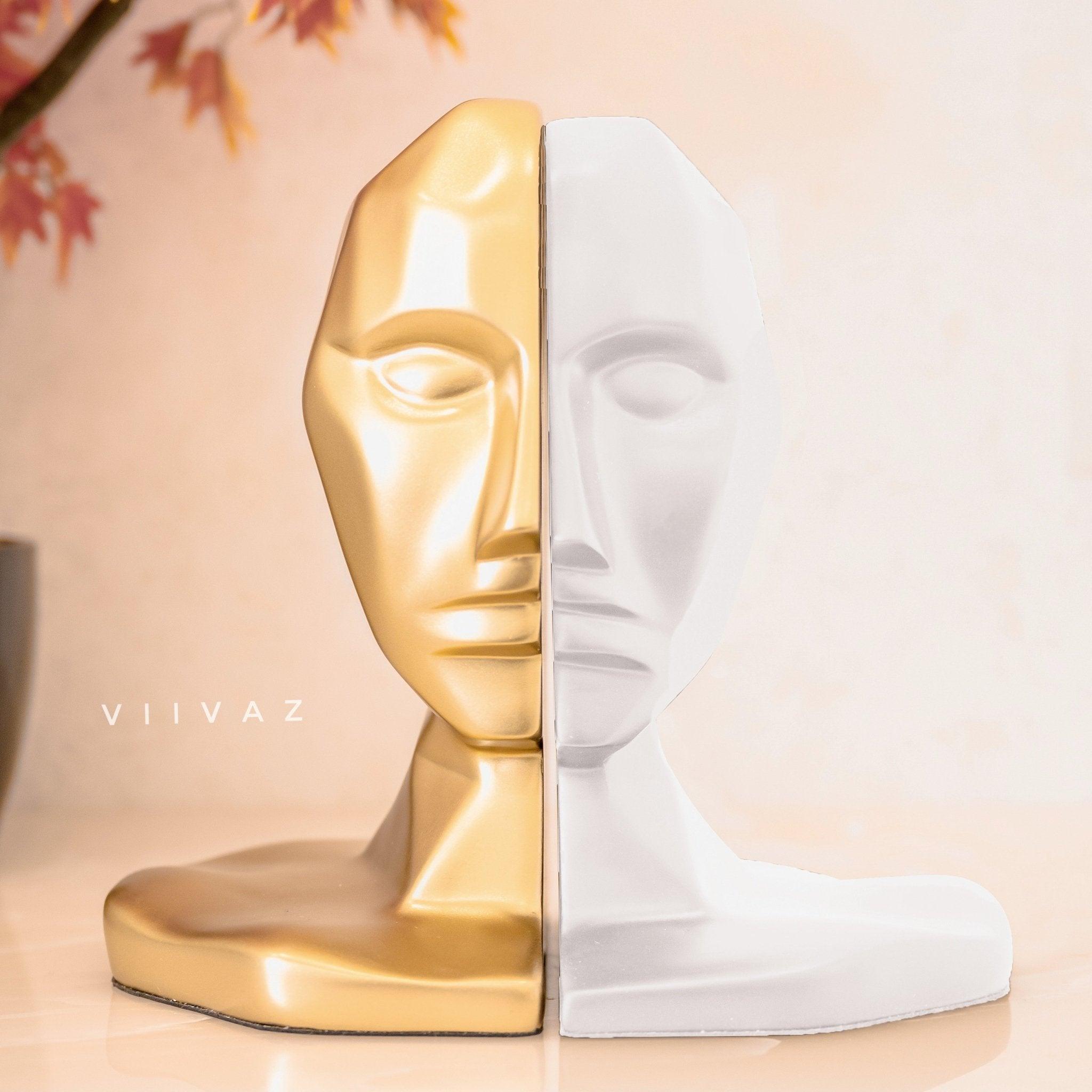 Abstract Human Face Bookend