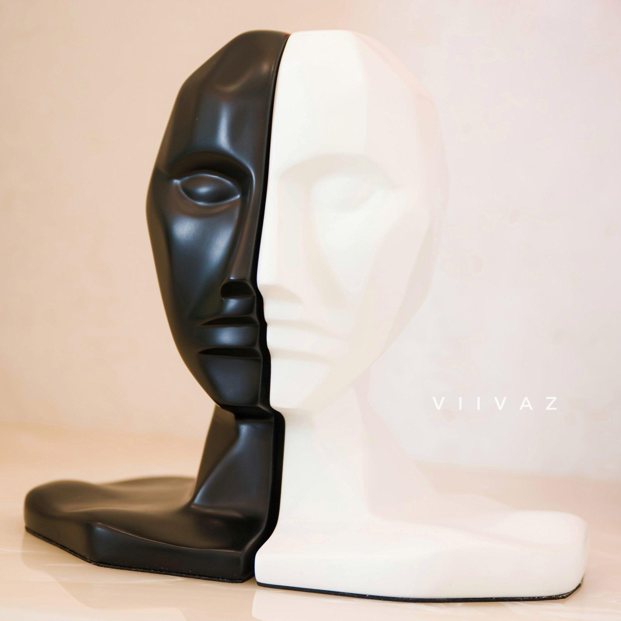 Abstract Human Face Bookend
