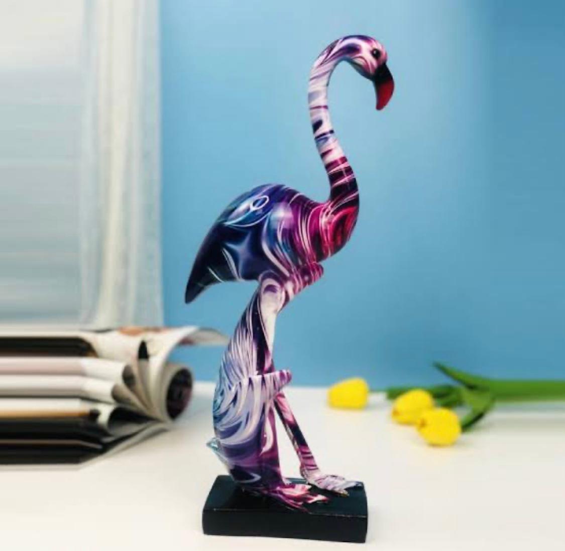 Abstract Lucky Flamingo Sculpture