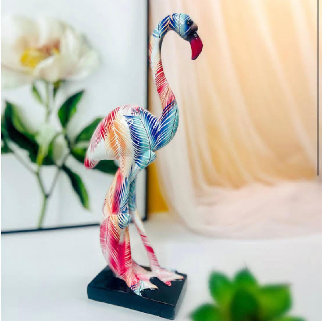 Abstract Lucky Flamingo Sculpture