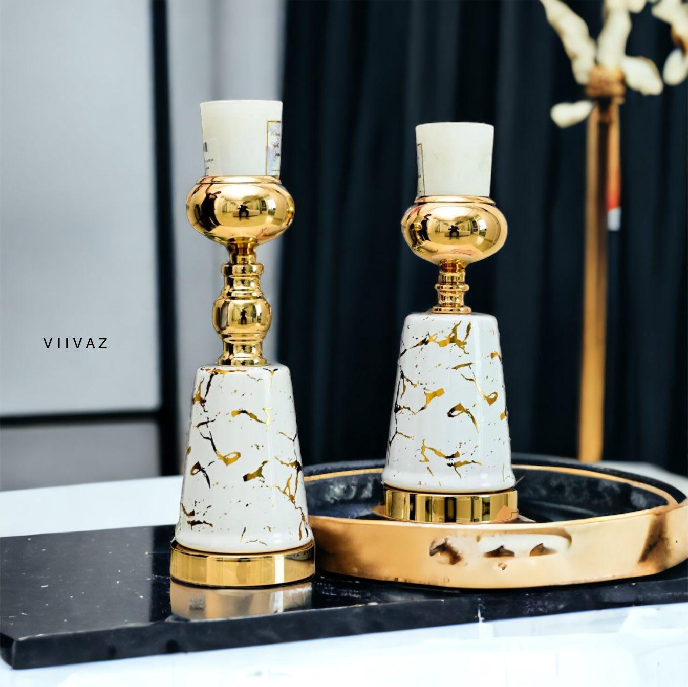 Abstract Persian Candle Holder - Set of 2