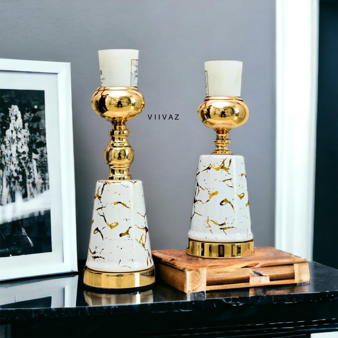 Abstract Persian Candle Holder - Set of 2