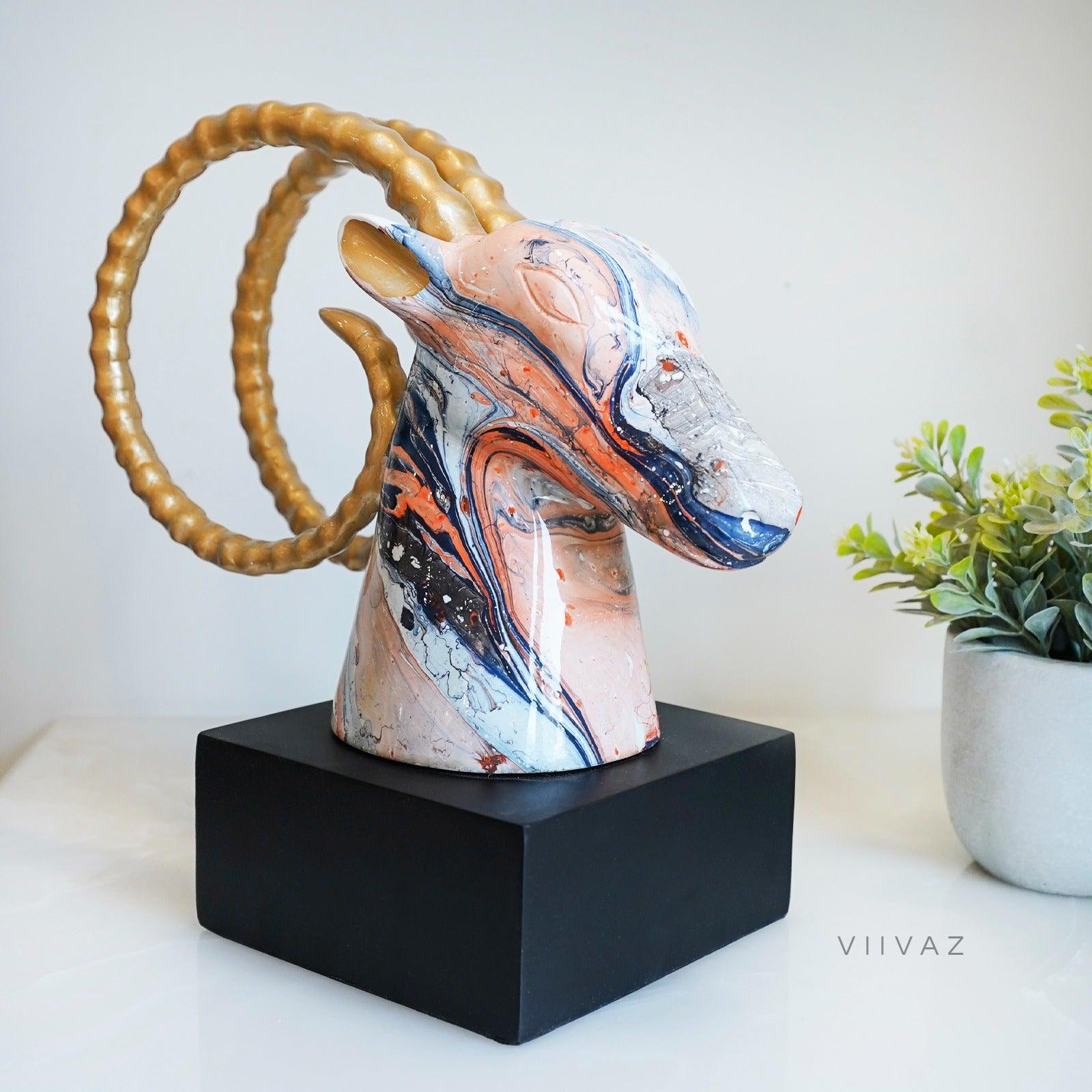 Abstract Stag Deer With Base