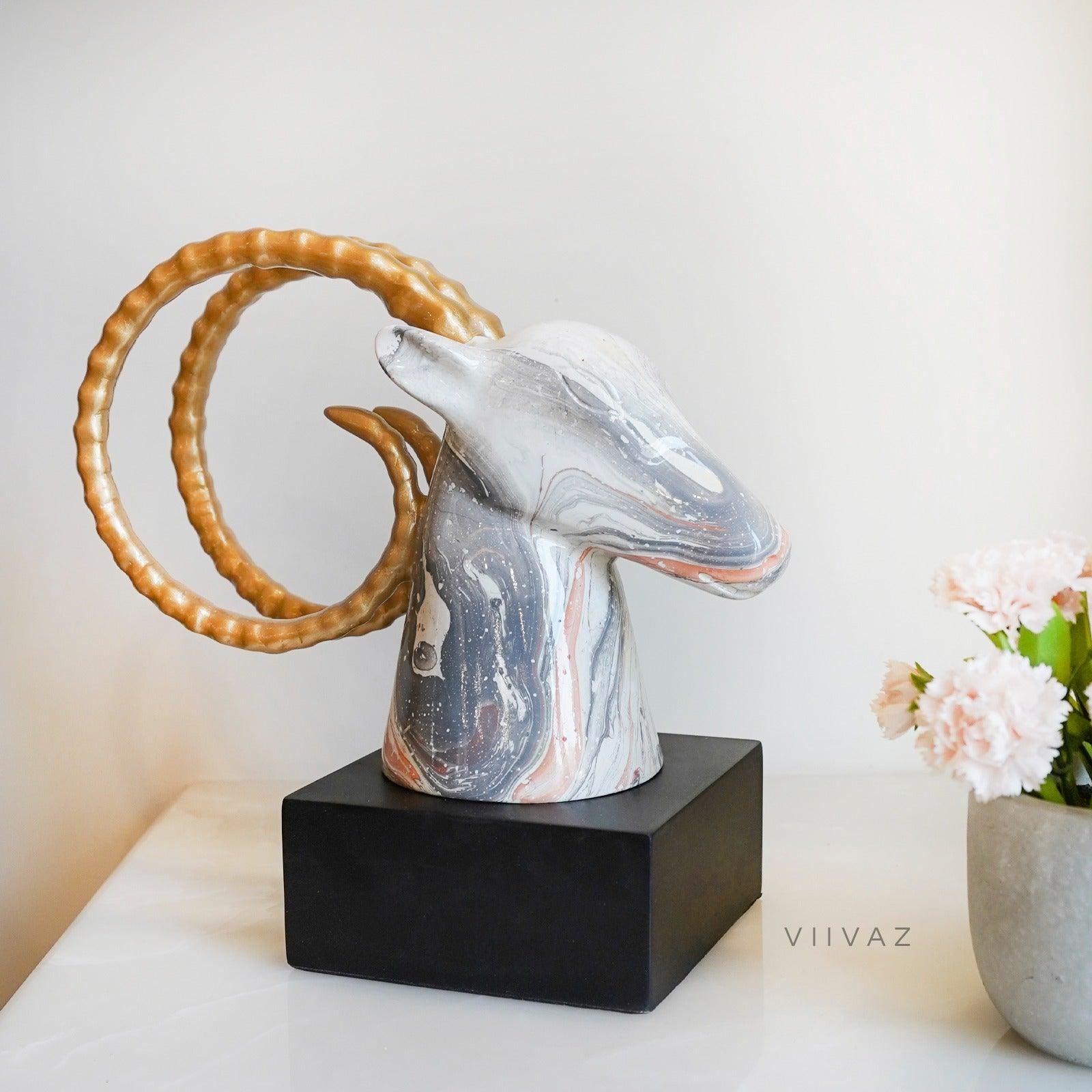 Abstract Stag Deer With Base