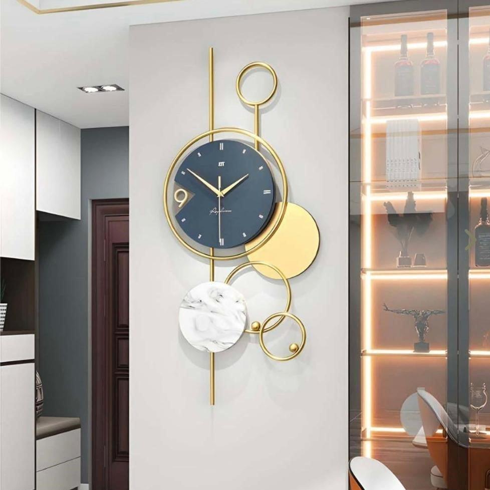 Abstract Vertical Wall Clock