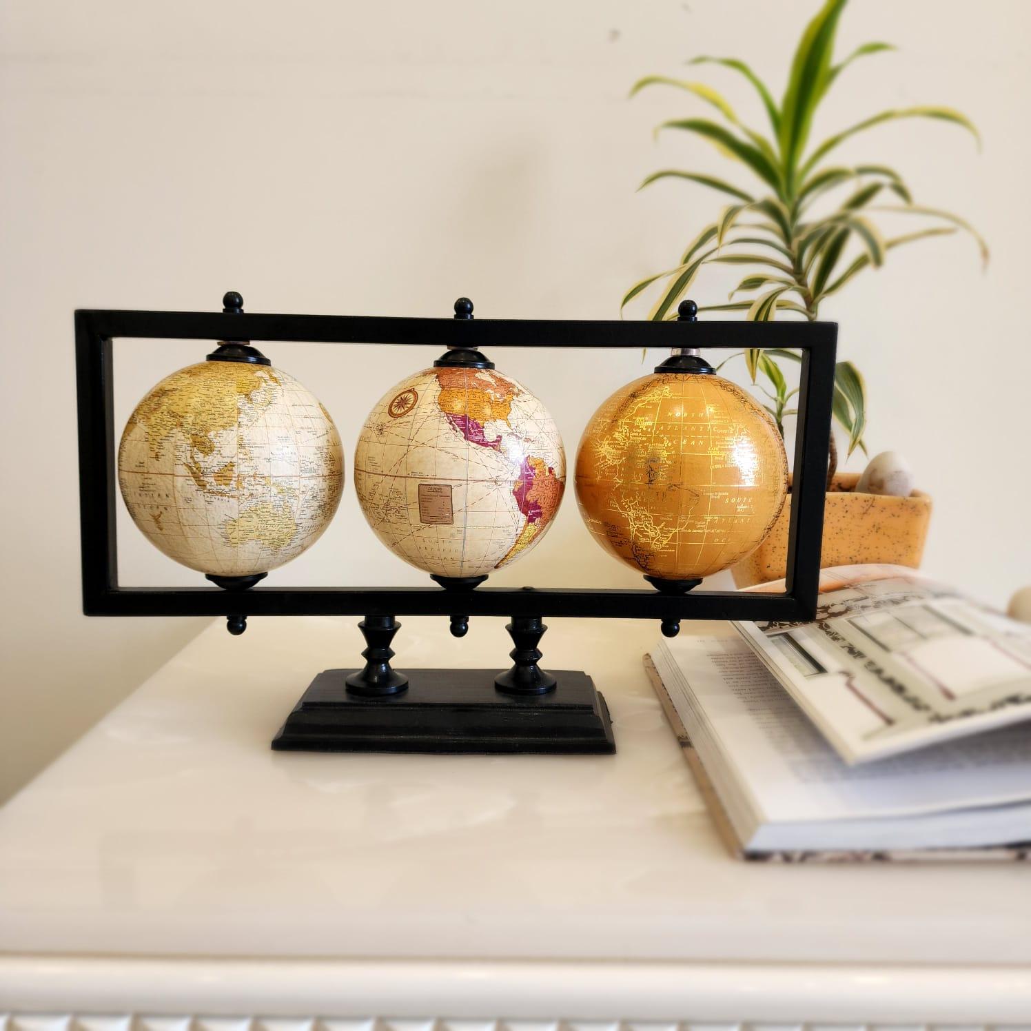 Argentina Laminated Set of 3 Globe