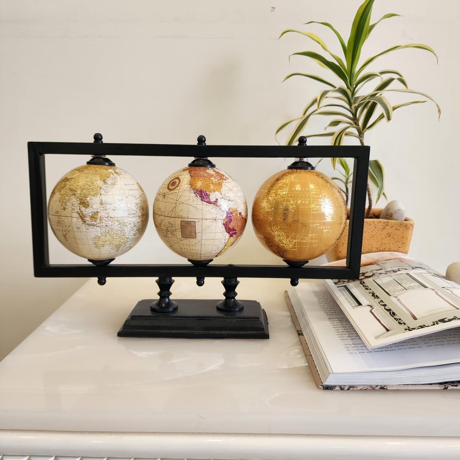 Argentina Laminated Set of 3 Globe