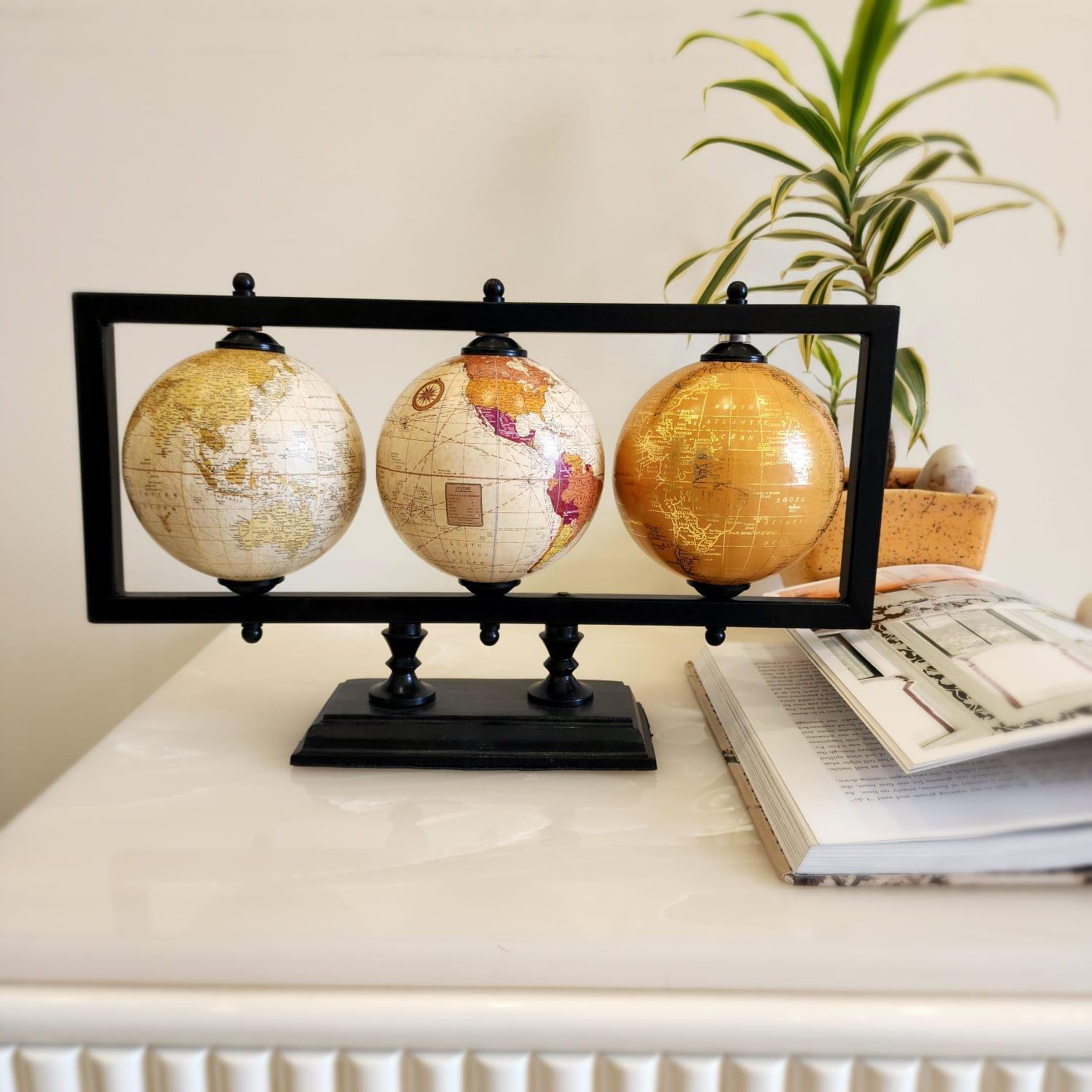 Argentina Laminated Set of 3 Globe