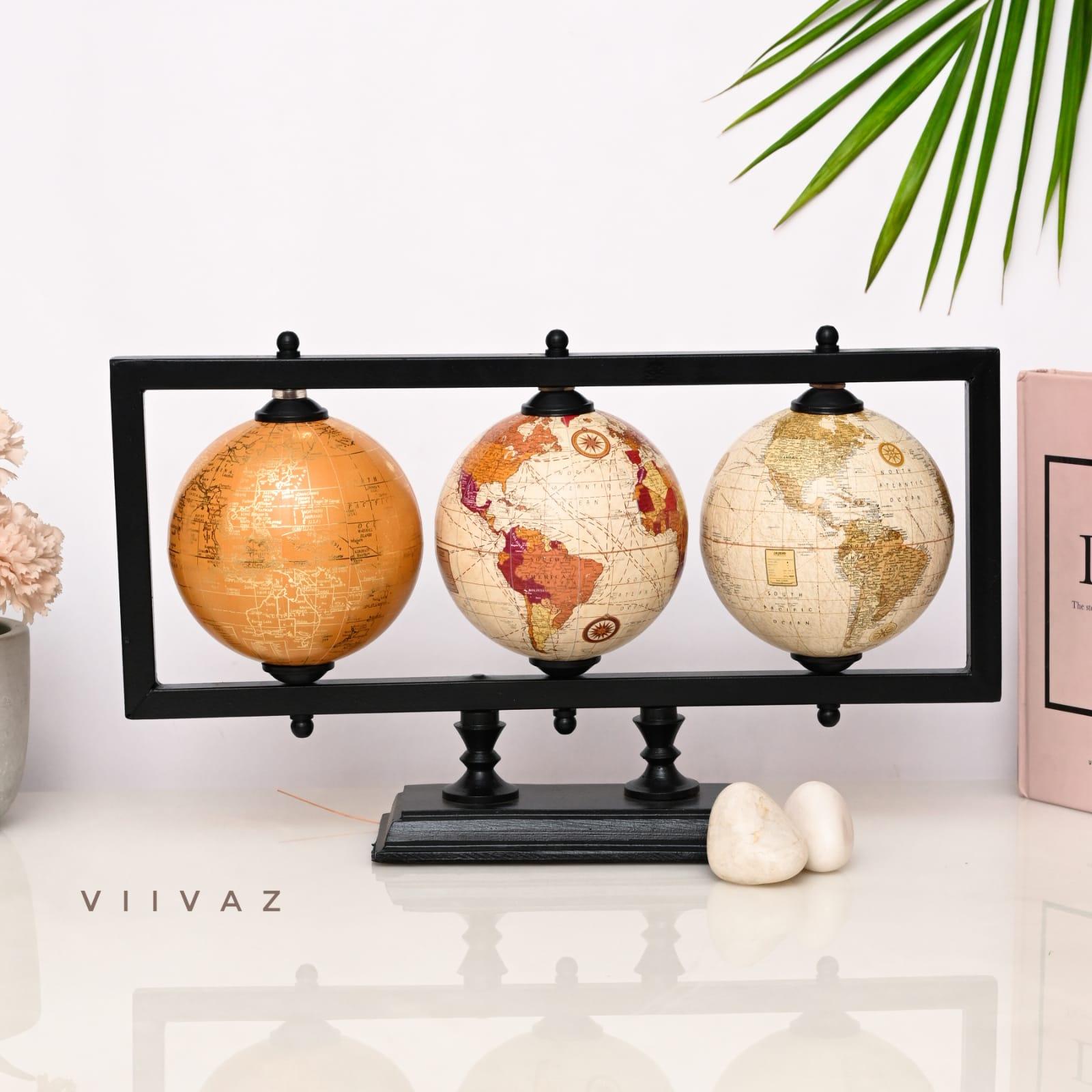 Argentina Laminated Set of 3 Globe