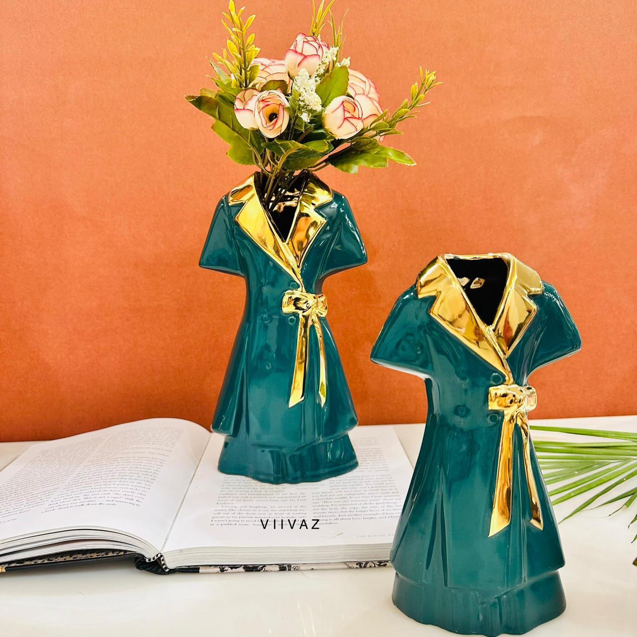 Artistic Suit Vase Set of 2