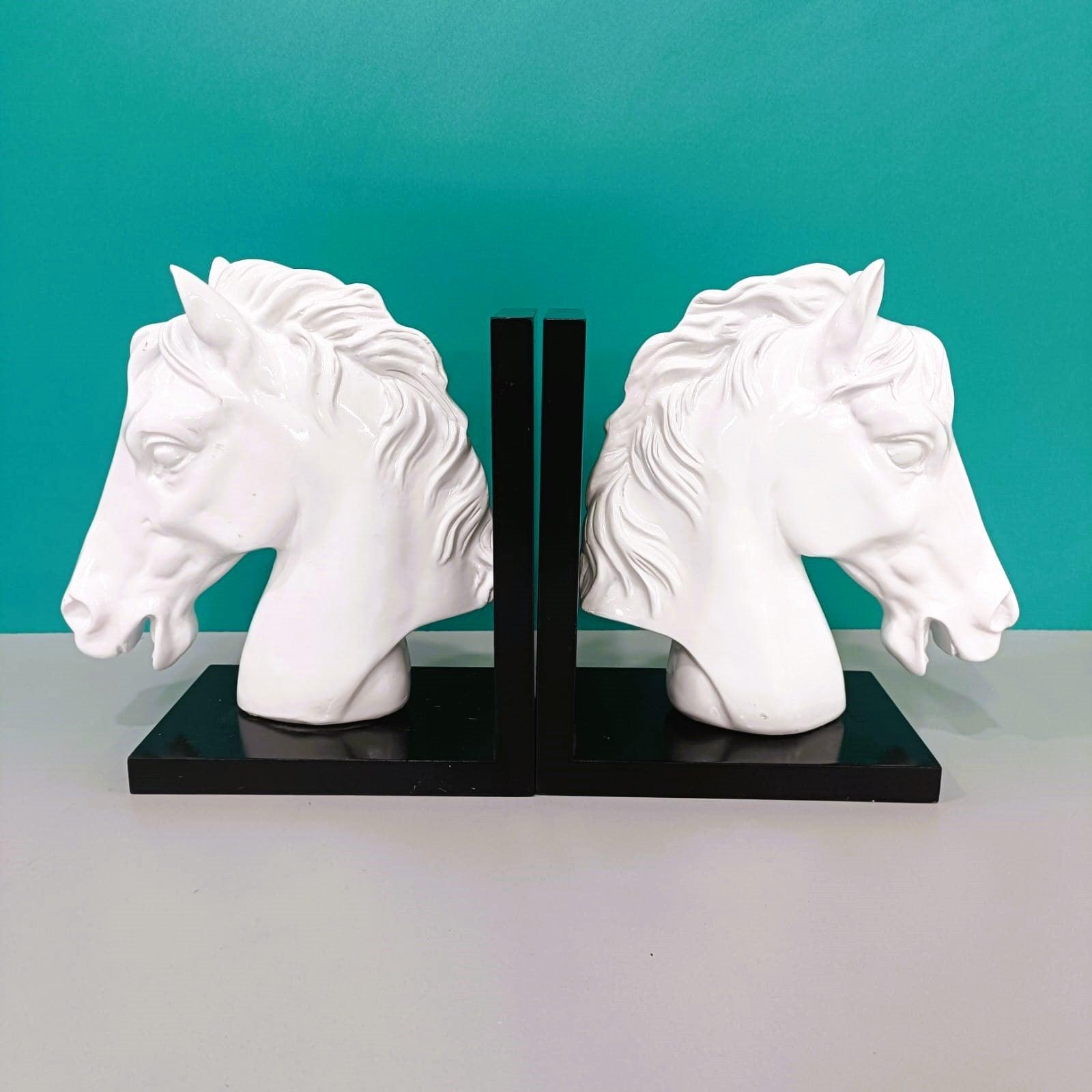 AUSTRALIAN WAR HORSE BOOKEND SCULPTURE