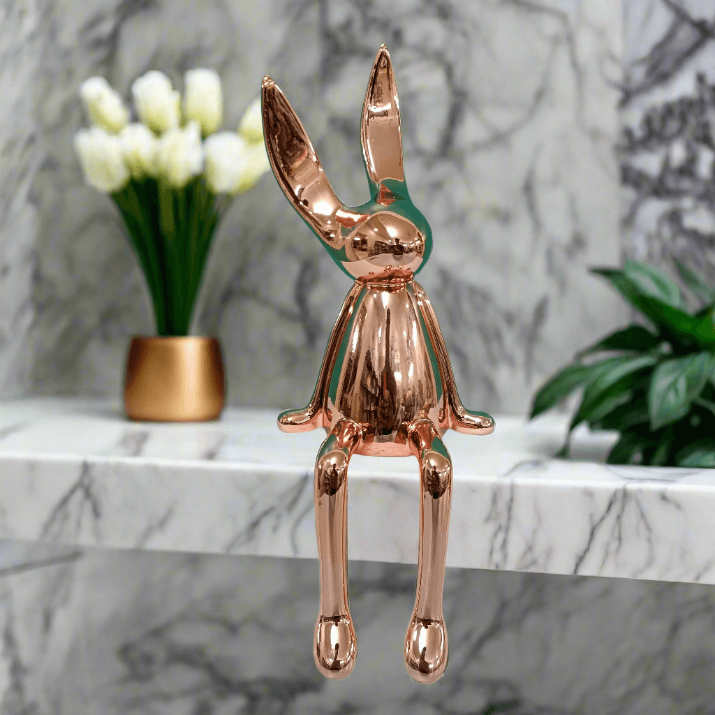 Electroplated Persian Bunny Relaxing
