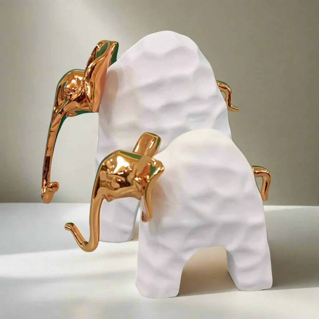 Luxurious Elephant Set of 2 - Symbol of Bond